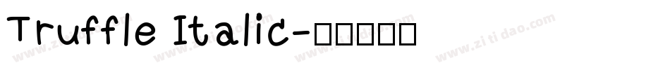 Truffle Italic字体转换